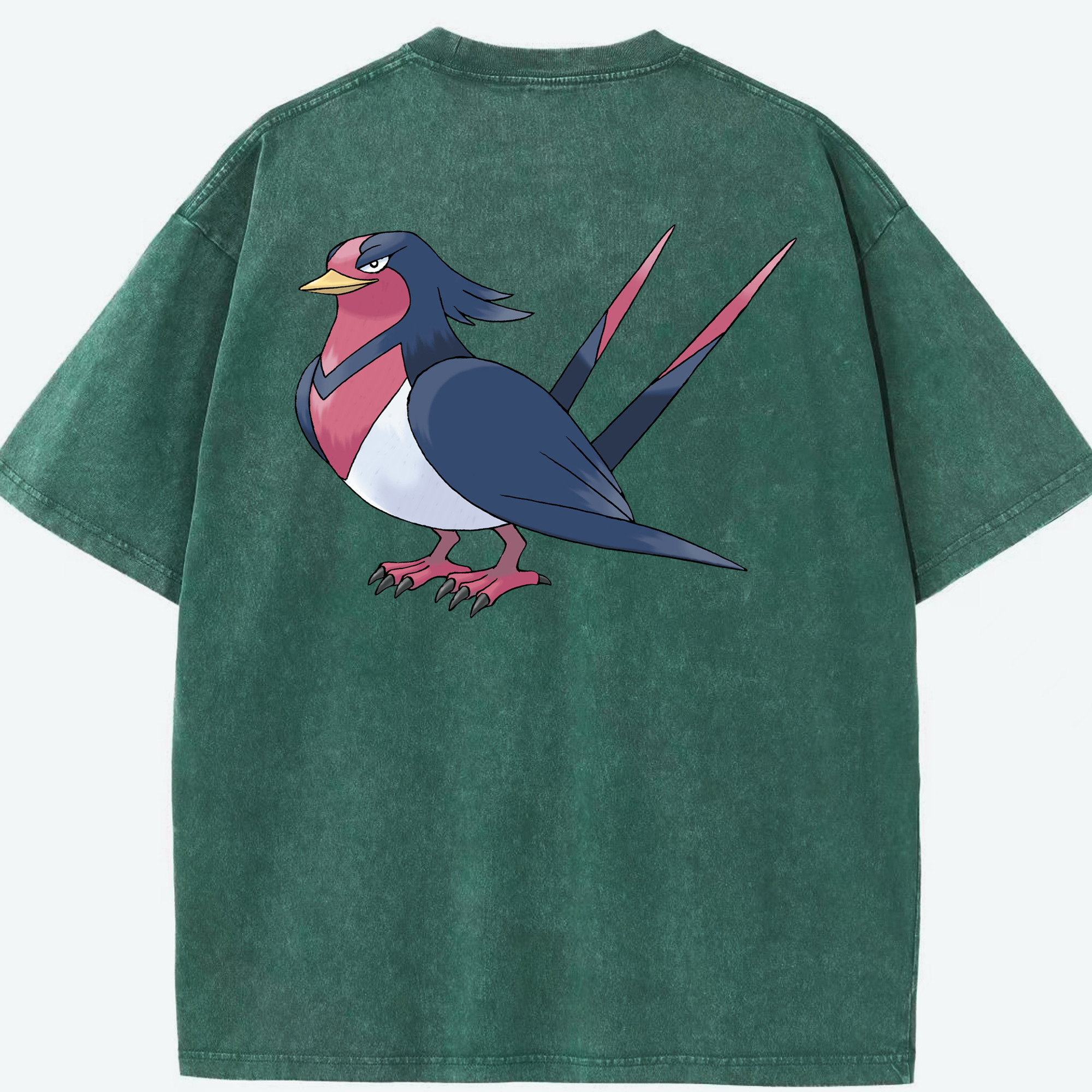 （画像用） ポケットモンスター Pokémon 綿100% ヴィンテージ風 半袖Tシャツ（背面プリント）